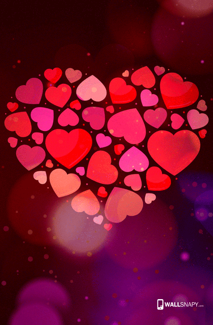 Colorful love hd wallpaper for mobile phone - Wallsnapy