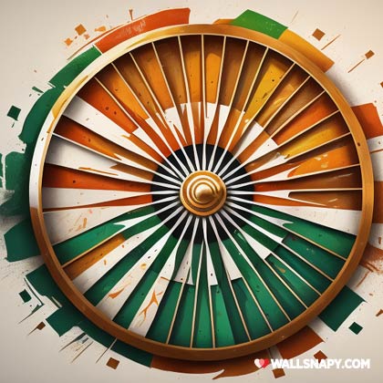 India Flag in Tricolor with Ashoka Chakra Desi' Full Color Mug | Spreadshirt